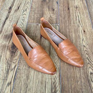 Aldo Leather Loafer Flats